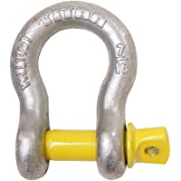 TITAN 10319060 Grillete Lira en Acero galvanizado con el Perno roscado- 4-32 mm- 1&quot- 3-8-35 mm